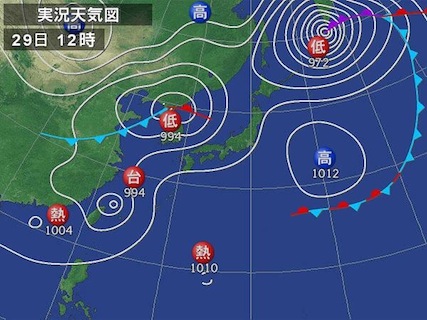 9:1天気図