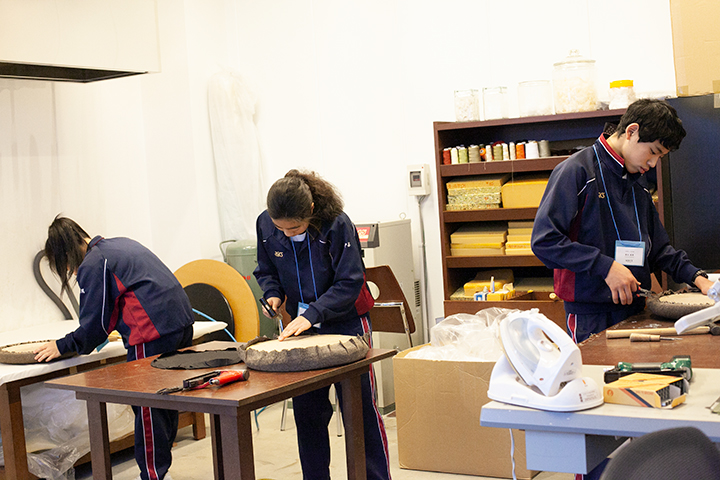 ソファを作ろう。中学生の職場体験　Vol.2 名古屋市立川名中学校