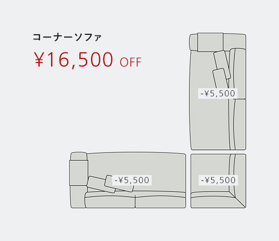 コーナー¥16,500off