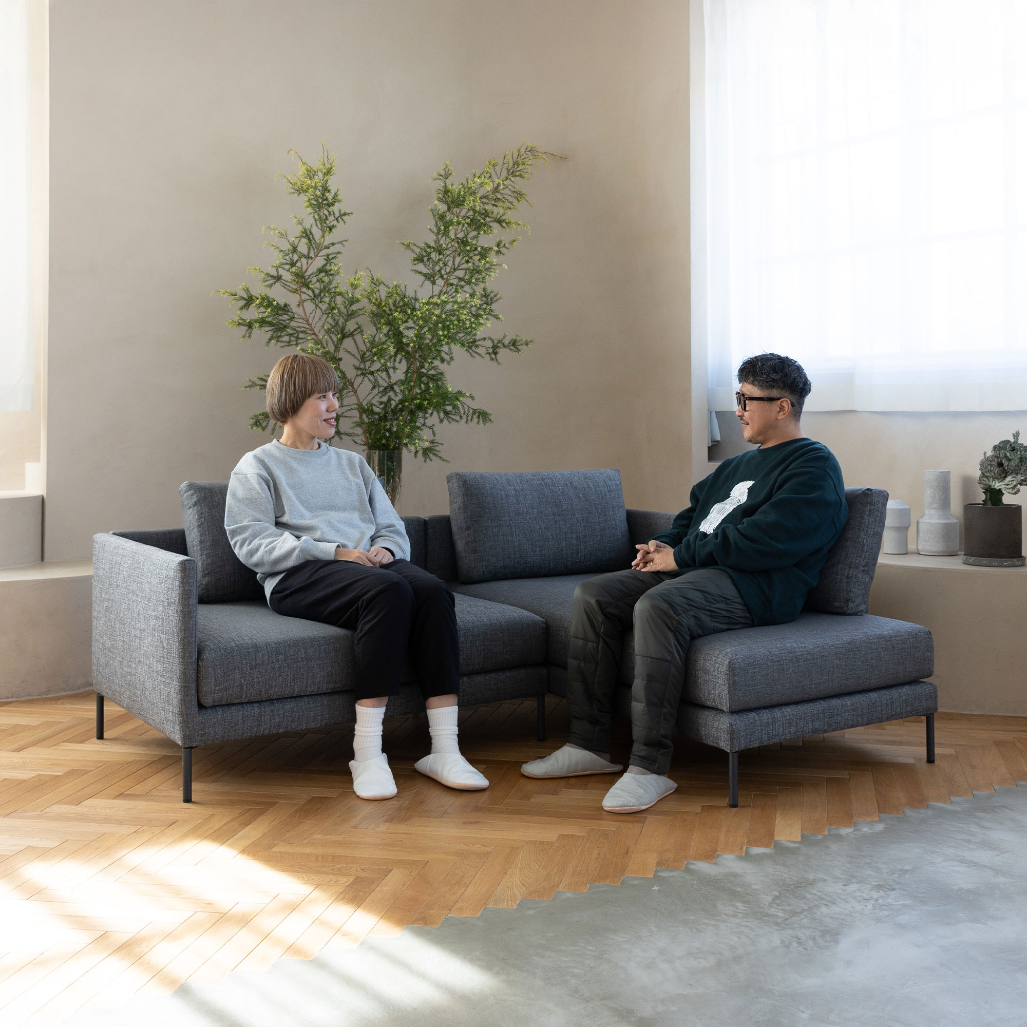 Animato 2人掛けカウチソファセット 製品詳細ページ | 国産ソファ