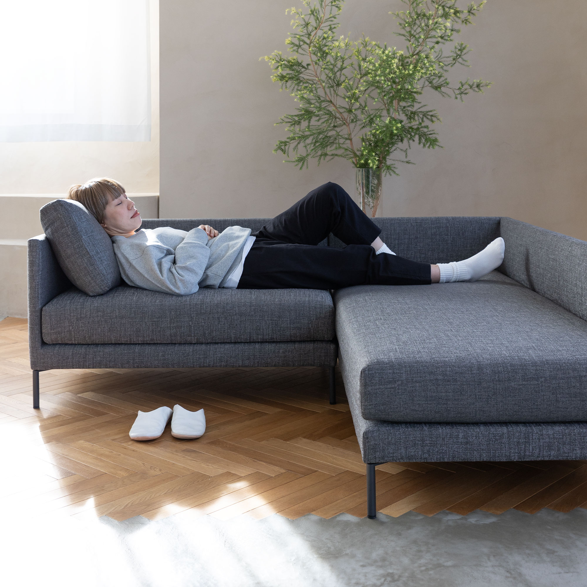 Animato 2人掛けカウチソファセット 製品詳細ページ | 国産ソファ