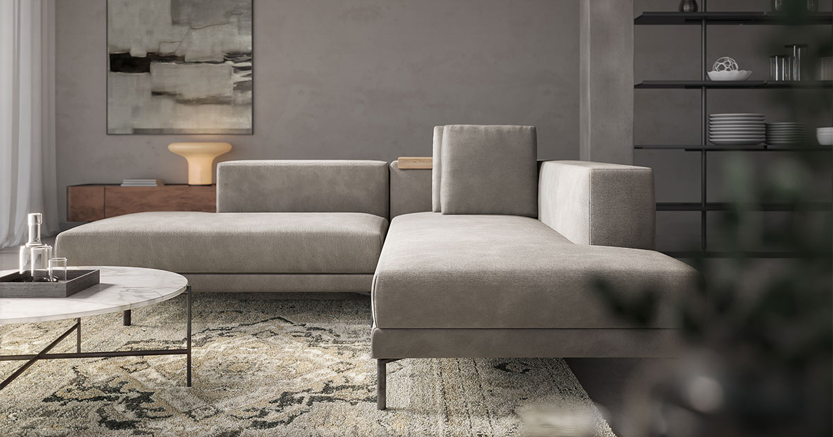 Decibel Standard ミドル3人掛けカウチソファセット 2170」 製品詳細