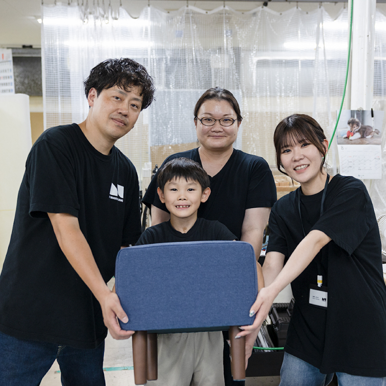 オットマンが完成した様子