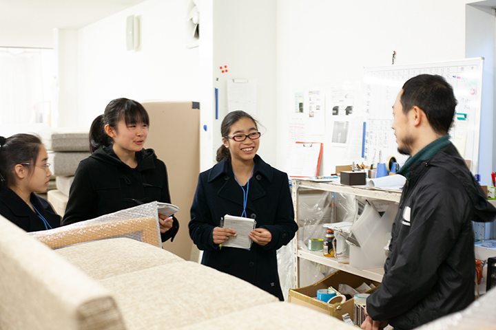 ソファを作ろう。中学生の職場体験　Vol.2 名古屋市立川名中学校