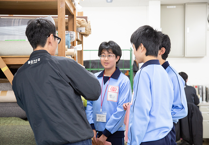 ソファを作ろう。中学生の職場体験　vol005 名古屋市立猪子石中学校