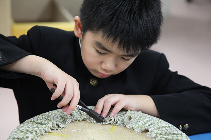 ソファを作ろう。中学生の職場体験Vol10 名古屋市立猪子石中学校