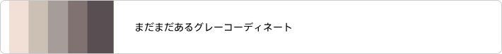 まだまだあるグレー系のコーディネート