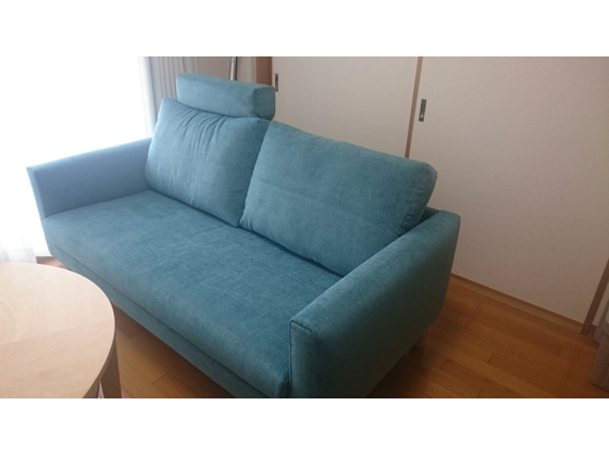NOYES ソファ Cervo X3 2人掛け ターコイズブルー