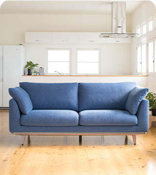 NOYES 青 ソファ 製品名 bench NOYES 青 ソファ 製品名 bench