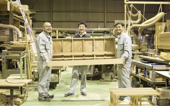 木枠の材料の取引先工場