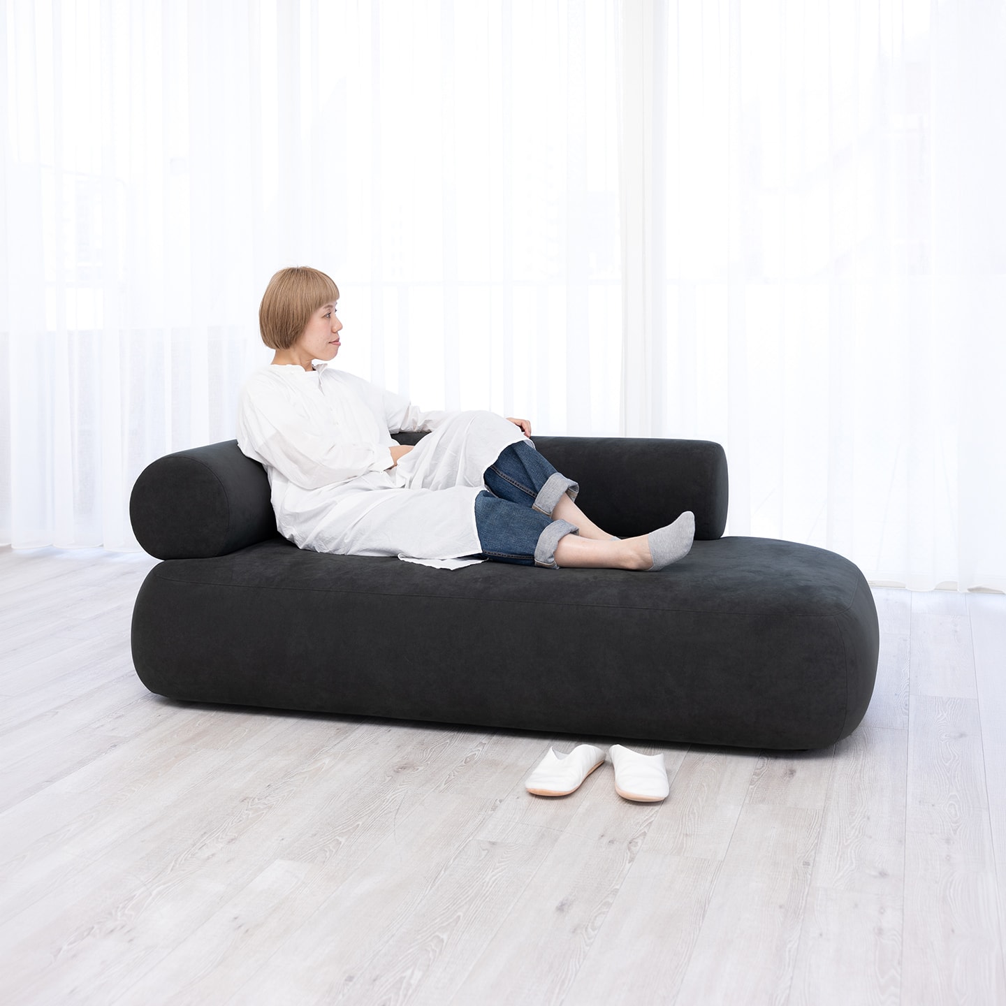 Curvy 3人掛け片ひじ」 製品詳細ページ | 国産ソファブランド NOYES