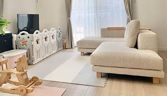 Decibel Standard ミドル3人掛け片ひじ」 製品詳細ページ | 国産ソファ